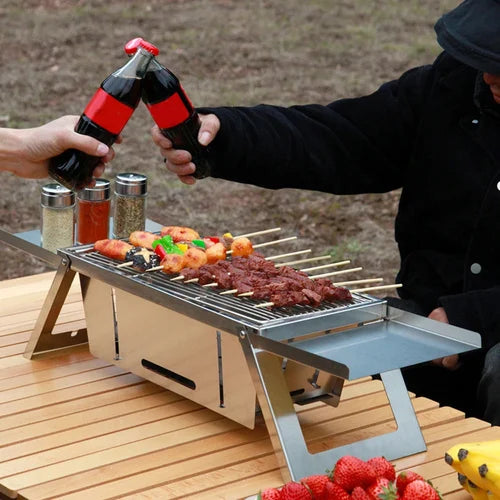 Portable Stainless Steel BBQ Grill